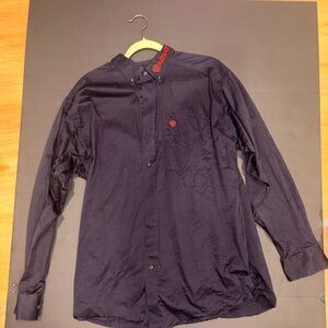 Ariat Men's Navy Shirt with Red Details